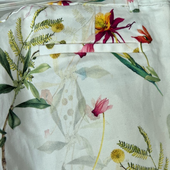 Zara girl floral print white pants. Girl size 11/12 - Picture 4 of 9